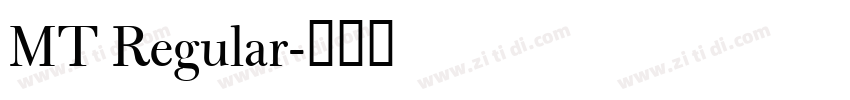 MT Regular字体转换
